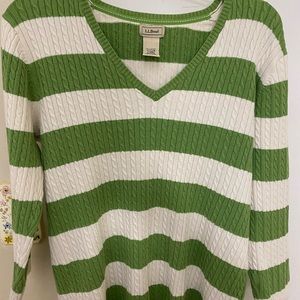 L.L. Bean cable knit long sleeve